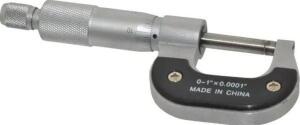 DESCRIPTION: (1) MECHANICAL OUTSIDE MICROMETER BRAND/MODEL: MSC/601-0111 INFORMATION: RATCHET STOP THIMBLE/CARBIDED-TIPPED RETAIL$: 43.69 SIZE: 0-1"ME