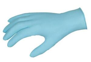 DESCRIPTION: (3) PACKS OF (100) DISPOSABLE GLOVES BRAND/MODEL: MCR SAFETY/6002XL INFORMATION: LIGHT BLUE/NITRILE/POWDERED RETAIL$: 10.00 PER PK OF 100