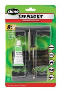 DESCRIPTION: (3) TIRE PLUG KIT BRAND/MODEL: SLIME/1034-A INFORMATION: 8-PIECE KIT/7-PLY RETAIL$: 35.78 SIZE: 9"L X 5.5"W X 1.12"H QTY: 3