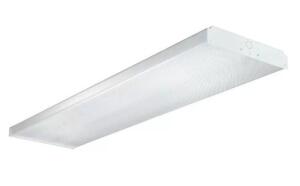 DESCRIPTION: (4) FLUORESCENT RESIDENTIAL FIXTURE BRAND/MODEL: METALUX/WS232R INFORMATION: WHITE/2-LIGHT RETAIL$: 66.74 EACH SIZE: 48"L X 9.8"W X 2.62"