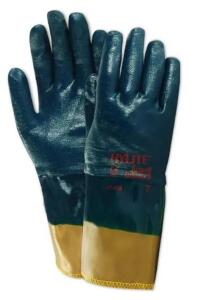 DESCRIPTION: (2) PACKS OF (12) NITRILE COATED GLOVES BRAND/MODEL: ANSELL HYLITE/47-409 INFORMATION: BLUE & BROWN/SNAG, PUNCTURE, ABRASION & CUT RESIST