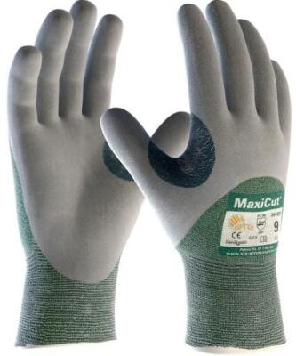 DESCRIPTION: (2) PACKS OF (12) NITRILE COATED GLOVES BRAND/MODEL: PIP MAXICUT/18-575 INFORMATION: SEAMLESS/MICRO-FOAM/GREEN RETAIL$: 113.88 PER PK OF