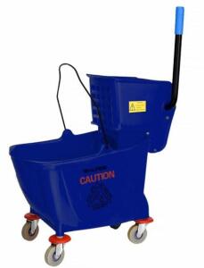 DESCRIPTION: (1) MOP BUCKET BRAND/MODEL: ALPINE/462-BLU INFORMATION: BLUE/WITH SIDE WRINGER RETAIL$: 111 SIZE: 36 QT. QTY: 1