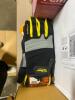 DESCRIPTION: (3) HEAVY DUTY GLOVE BRAND/MODEL: MAGID/PGP45TL INFORMATION: BLACK & YELLOW/PADDED RETAIL$: 14.69 EACH SIZE: LARGE QTY: 3 - 3