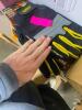 DESCRIPTION: (3) HEAVY DUTY GLOVE BRAND/MODEL: MAGID/PGP45TL INFORMATION: BLACK & YELLOW/PADDED RETAIL$: 14.69 EACH SIZE: LARGE QTY: 3 - 4