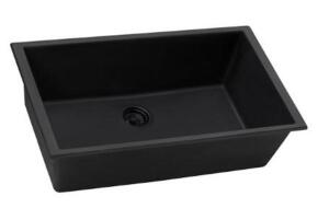 DESCRIPTION: (1) GRANITE UNDERMOUNT KITCHEN SINK BRAND/MODEL: RUVATI/RVG2030BK INFORMATION: MATTE BLACK RETAIL$: 329 SIZE: 30" X 18" X 15.75"D QTY: 1