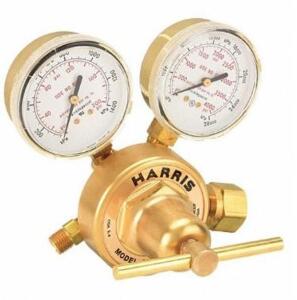 DESCRIPTION: (1) GAS REGULATOR BRAND/MODEL: HARRIS/425-125-346 INFORMATION: SINGLE-STAGE/BRASS/PRESSURE RANGE: 0 TO 125 PSI RETAIL$: 248.88 SIZE: 2-1/