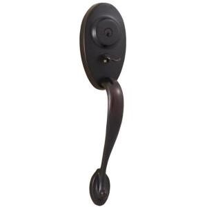 DESCRIPTION: (1) NON-LOCKING DUMMY HANDLESEET BRAND/MODEL: LEXINGTON/01445-1--0020 INFORMATION: OIL-RUBBED BRONZE RETAIL$: 159.57 SIZE: 8"L X 3.5"W X