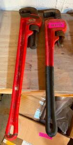 (2) 24" PIPE WRENCHES