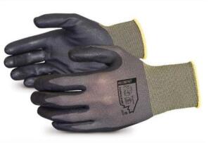 DESCRIPTION: (2) PACKS OF (12) DIPPED WORK GLOVES BRAND/MODEL: SUPERIOR GLOVES/S13BFNT-8 INFORMATION: FOAM PALM/13-GAUGE RETAIL$: 26.20 PER PK OF 12 S