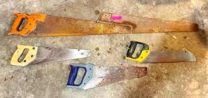 ASSORTED HAND SAWS AS SHOWN