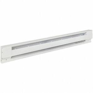 DESCRIPTION: (4) RESIDENTIAL GRADE ELECTRIC BASEBOARD HEATER BRAND/MODEL: CADET #31LK64 INFORMATION: WHITE RETAIL$: $66.23 EA SIZE: 6-3/4H X 2-1/2 F X