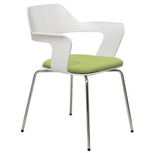 DESCRIPTION: (2) STACKABLE CHAIR BRAND/MODEL: JELEP INFORMATION: APPLE GREEN AND WHITE RETAIL$: $129.99 EA QTY: 2