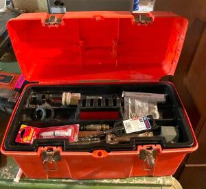 TOOL BOX WITH ASSORTED TOOL AS SHOWN