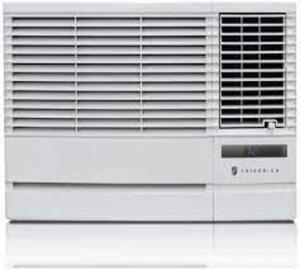 DESCRIPTION: (1) THROUGH-THE-WALL AIR CONDITIONER BRAND/MODEL: FRIEDRICH/CP10G10B INFORMATION: 9,500 BTU/WHITE/300 CFM RETAIL$: $699.99 SIZE: 26-1/2"W