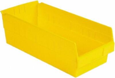 DESCRIPTION: (12) HIGH HOPPER SHELF BIN BRAND/MODEL: LEWISBINS #49966195 INFORMATION: YELLOW RETAIL$: $11.78 EA SIZE: 8-3/8 X 17-7/8X6 QTY: 12