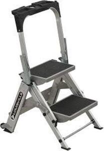 DESCRIPTION: (1) STEP LADDER BRAND/MODEL: LOUISVILLE INFORMATION: SILVER RETAIL$: $215.87 SIZE: 2 FOOT 300 LB CAP QTY: 1