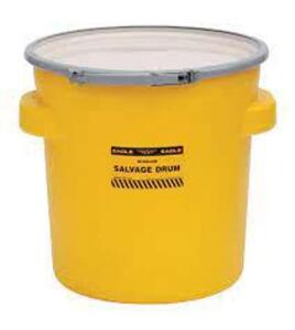 DESCRIPTION: (1) SALVAGE DRUM BRAND/MODEL: EAGLE #1650 INFORMATION: YELLOW RETAIL$: $56.95 SIZE: 20 GALLON QTY: 1