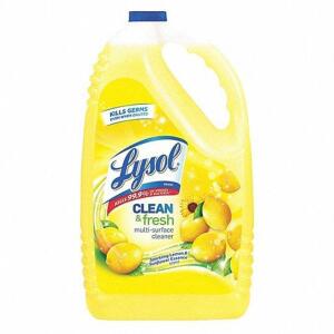 DESCRIPTION: (2) CLEANER AND DISINFECTANT BRAND/MODEL: LYSOL #54JG72 INFORMATION: LEMON FRAGRANCE RETAIL$: $76.96 TOTAL SIZE: 1 GALLON QTY: 2