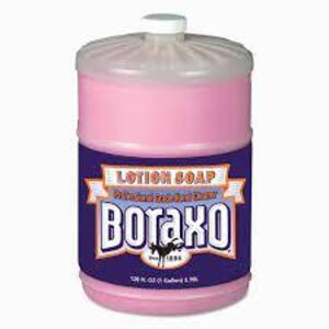 DESCRIPTION: (2) PROFESSIONAL GRADE HAND CLEANER BRAND/MODEL: BORAXO INFORMATION: FLORAL SCENT RETAIL$: $20.00 EA SIZE: 1 GALLON QTY: 2