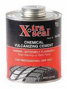 DESCRIPTION: (4) TIRE REPAIR CEMENT BRAND/MODEL: XTRA SEAL #33K057 RETAIL$: $10.00 EA SIZE: 8 OZ QTY: 4