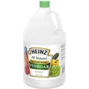 DESCRIPTION: (2) ALL NATURAL WHITE VINEGAR BRAND/MODEL: HEINZ RETAIL$: $7.00 EA SIZE: 1 GALLON QTY: 2