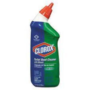 DESCRIPTION: (6) TOILET BOWL CLEANER WITH BLEACH BRAND/MODEL: CLOROX #CLO00031 INFORMATION: FRESH SCENT RETAIL$: $5.00 EA SIZE: 24 OZ QTY: 6