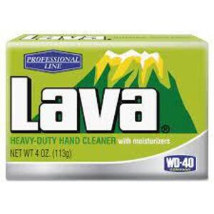 DESCRIPTION: (6) HEAVY DUTY HAND CLEANER BAR SOAP BRAND/MODEL: WD-40 #795647 LAVA RETAIL$: $20.00 TOAL SIZE: 4 OZ QTY: 6