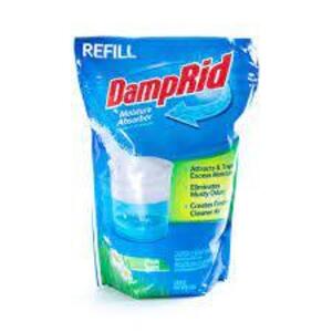 DESCRIPTION: (2) MOISTURE ABSORBER REFILL BRAND/MODEL: DAMPRID INFORMATION: FRESH SCENT RETAIL$: $7.00 EA SIZE: 42 OZ QTY: 2