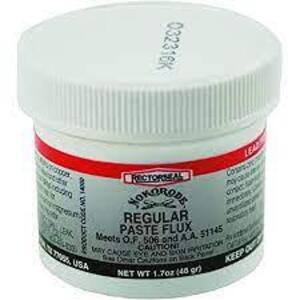 DESCRIPTION: (8) PASTE FLUX BRAND/MODEL: RECTORSEAL NOKORODE RETAIL$: $6.00 EA SIZE: 1.7 OZ QTY: 8