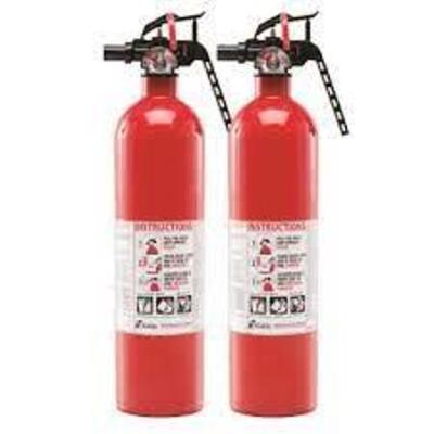 DESCRIPTION: (2) FIRE EXTINGUISHER BRAND/MODEL: KIDDE #1A10BC INFORMATION: RED RETAIL$: $29.98 TOAL SIZE: 2.5 LB QTY: 2