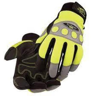 DESCRIPTION: (12) HI VIS MECHANICS GLOVES BRAND/MODEL: BLACK STALLION INFORMATION: GREEN RETAIL$: $20.00 EA SIZE: SMALL QTY: 12