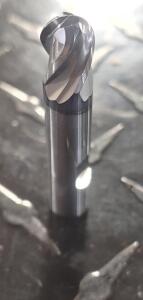 DESCRIPTION: (1) 4 FLUTE SOLID CARBIDE BALL END MILL INFORMATION: NIAGARA 60722 RETAIL$: $ 103.28 EA SIZE: 3/8"" CUT/SHANK 3/8" LOC QTY: 1