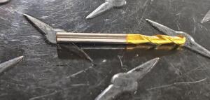 DESCRIPTION: (2) 2 FLUTE SOLID CARBIDE BALL END MILL INFORMATION: KENNAMETAL 1115786 RETAIL$: $25.96 EA SIZE: 3mm CUT/SHANK 12mm LO QTY: 2