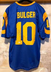 "MARK BULGER" SIGNED RAMS JERSEY