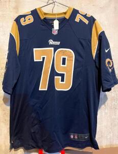 "GREG ROBINSON" SIGNED RAMS JERSEY