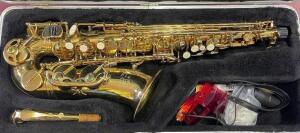 J. ERICH ALTO SAXAPHONE WITH HARD SHELL CASE AND ACCESSORIES