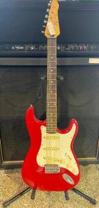 BENTLEY SERIES 10 ELECTRIC GUITAR IN RED