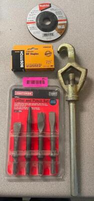 ASSORTED TOOLS AND PARTS AS SHOWN