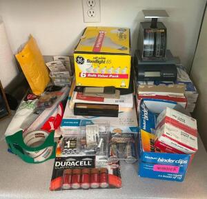 ASSORTED OFFICE SUPPLIES AS SHOWN