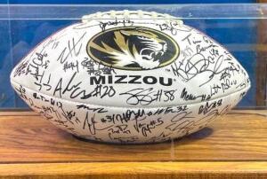 UNIVERSITY OF MISSOURI TIGERS TEAM SIGNED FOOTBALL