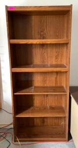 5-TIER WOODEN BOOKSHELF