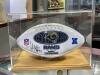 ST. LOUIS RAMS SIGNED FOOTBALL WITH DISPLAY CASE