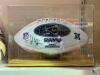 ST. LOUIS RAMS SIGNED FOOTBALL WITH DISPLAY CASE - 13