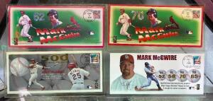 (4) - PC. MARK MCGWIRE COMMEMORATIVE LETTER SET