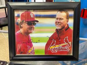 TONY LARUSSA AND MARK MCGWIRE FRAMED PICTURE