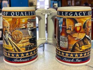 (2) - PC. BUDWEISER MUG SET