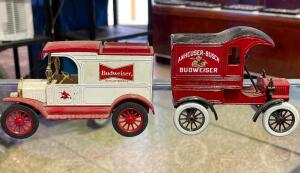 (2) - PC. BUDWEISER DELIVERY TRUCK MINATURES SET