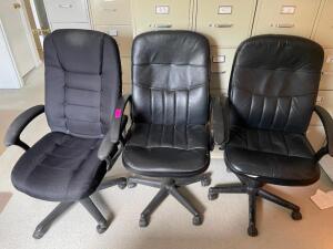 (3) ROLLING OFFICE CHAIRS