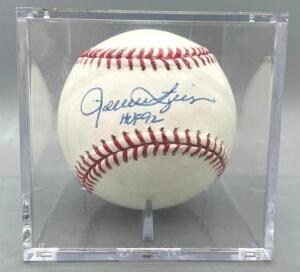 ROLLIE FINGERS "HALL OF FAME 1992" SIGNED BASEBALL